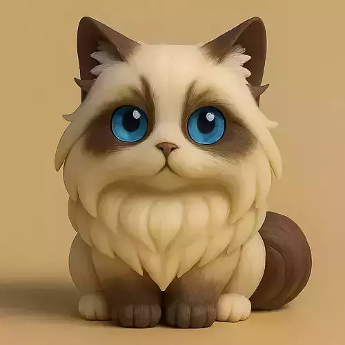 Ragdoll Chibi STL