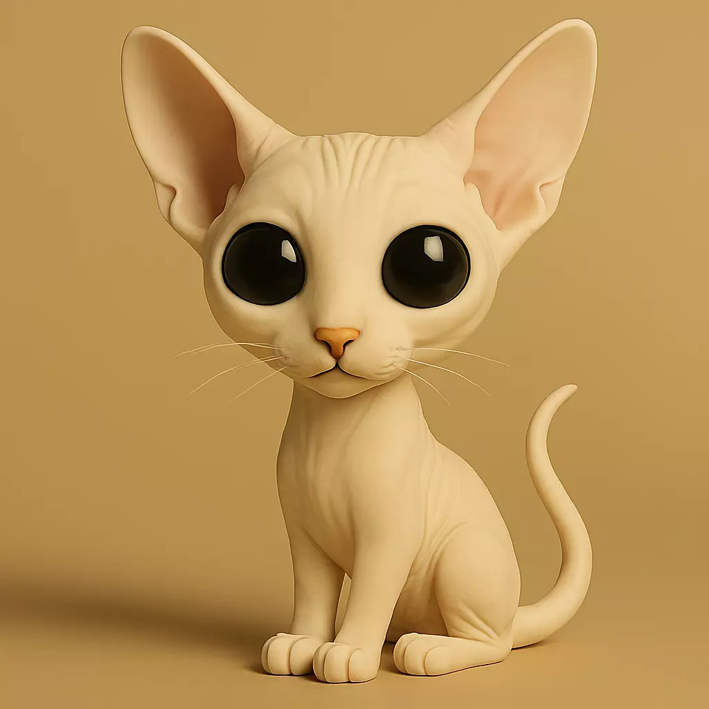 Peterbald Chibi STL 3D print model_0