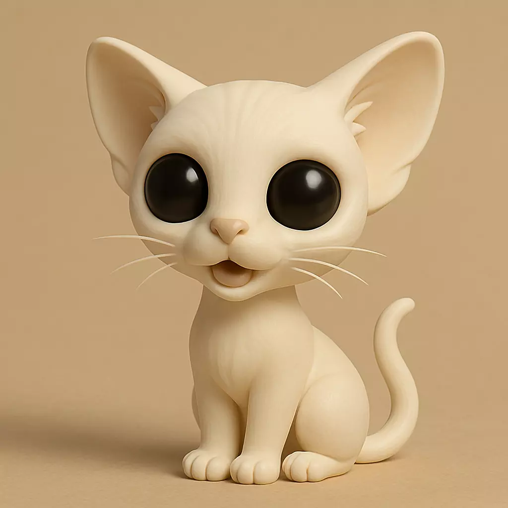 Oriental Chibi STL 3D print model_0