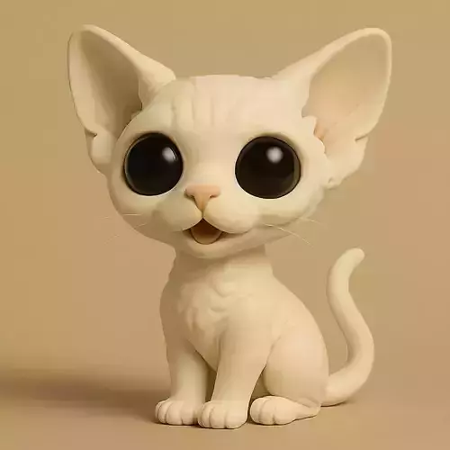 Devon Rex Chibi STL