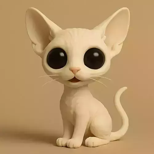 Cornish Rex Chibi STL