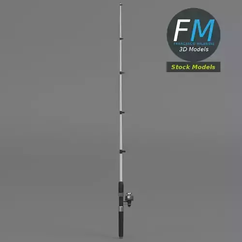 Fishing rod 3D model Fishing rod 3D model