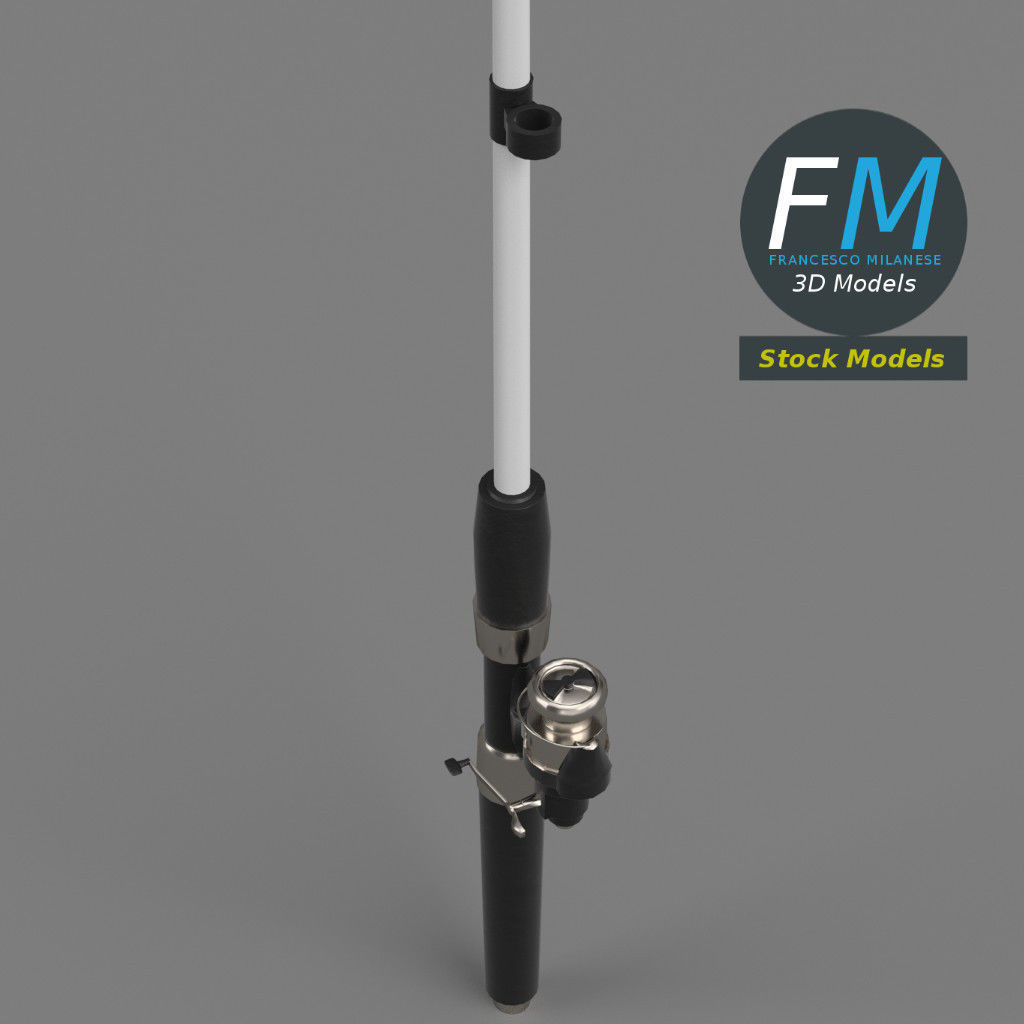 Fishing rod 3D model_4