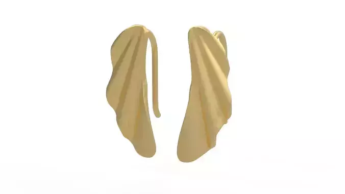 Model 1330  Tiffany High Tide Earring Large Size 3D print model