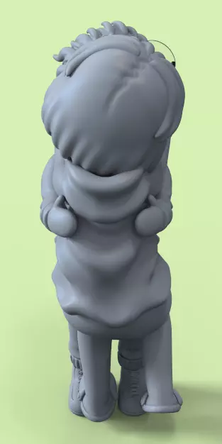 DANDADAN MOMO AND OKARUN KISS MEME-PARTS AND COMPLETE 3D print model_12