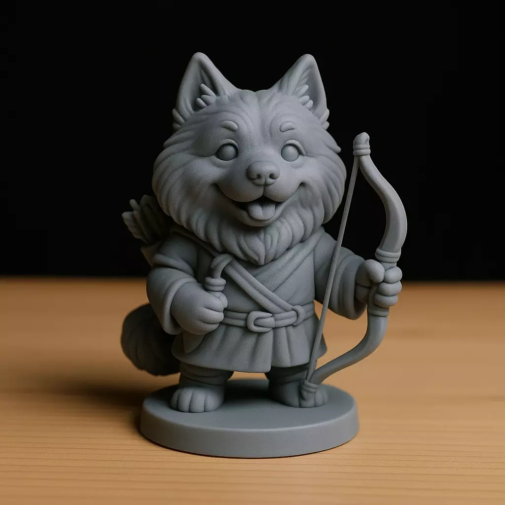 Samoyedo Arquero STL 3D print model_0