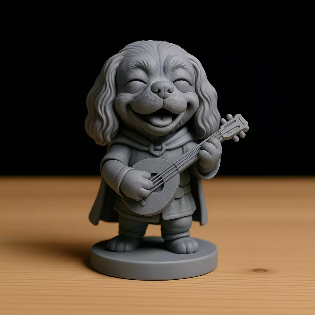 Cocker Dorado Bardo STL 3D print model_0