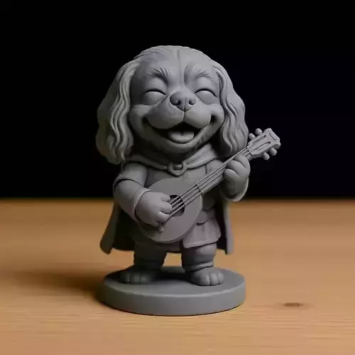 Cocker Dorado Bardo STL 3D print model