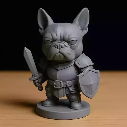 Boston Terrier Guerrero STL