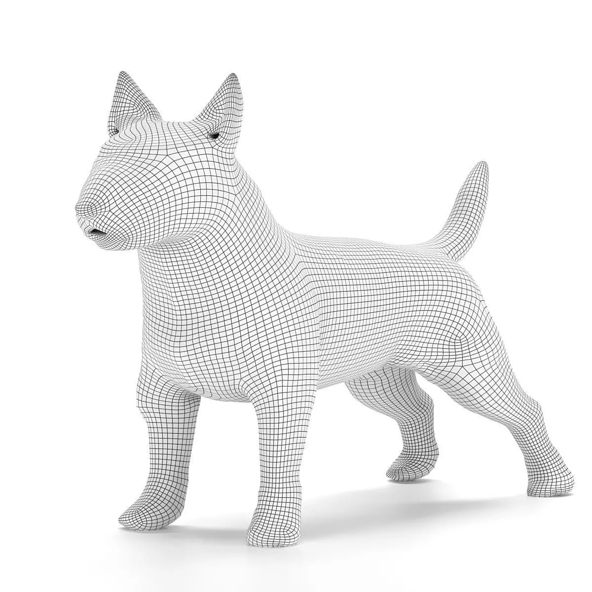 Graffiti dog 3D model_4