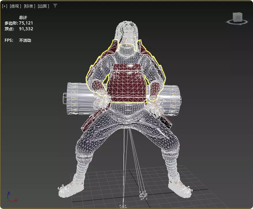Realistic Senju Hashirama As Ben Affleck Live Action Naruto 3D model_18
