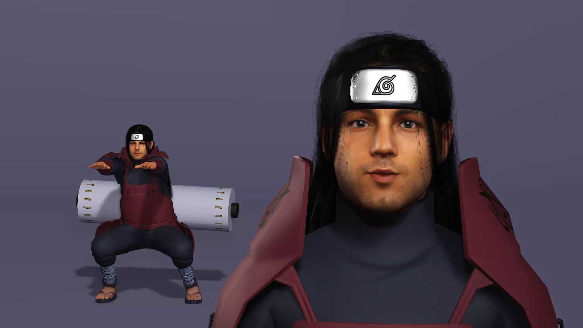Realistic Senju Hashirama As Ben Affleck Live Action Naruto 3D model_5