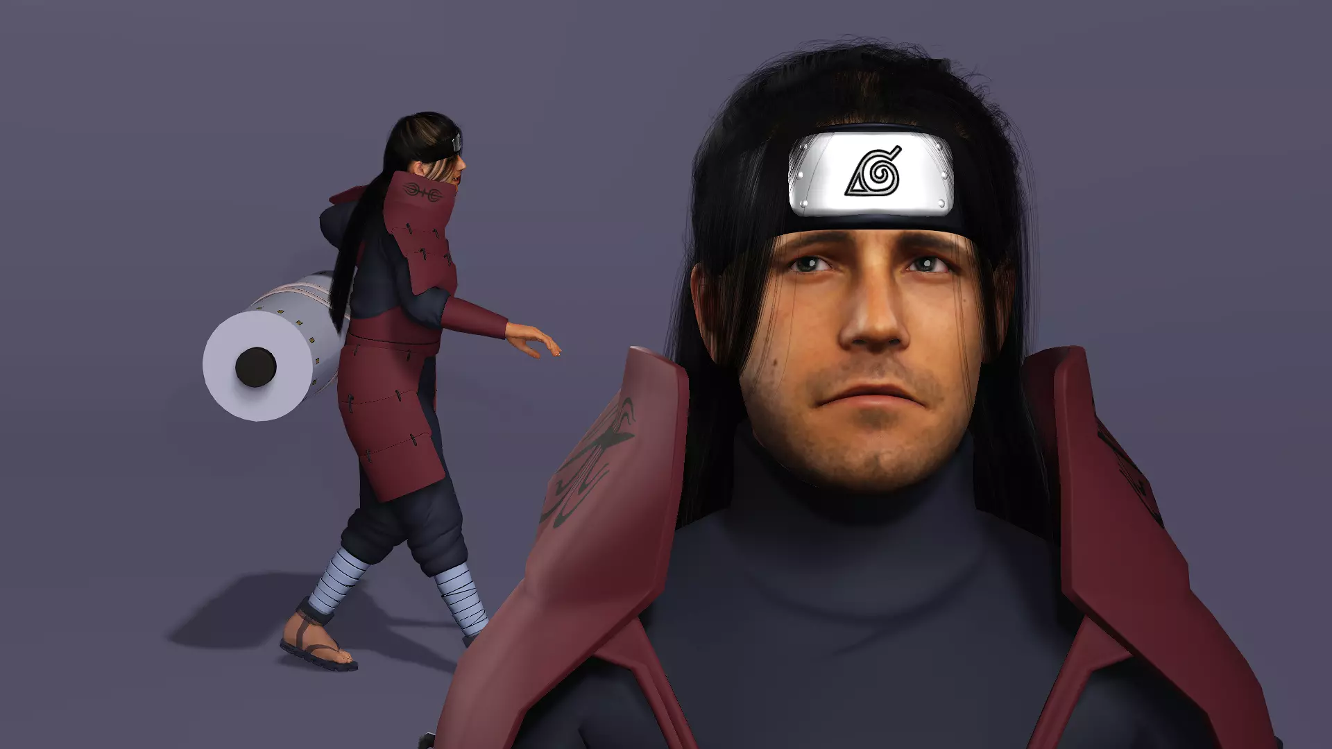 Realistic Senju Hashirama As Ben Affleck Live Action Naruto 3D model_13
