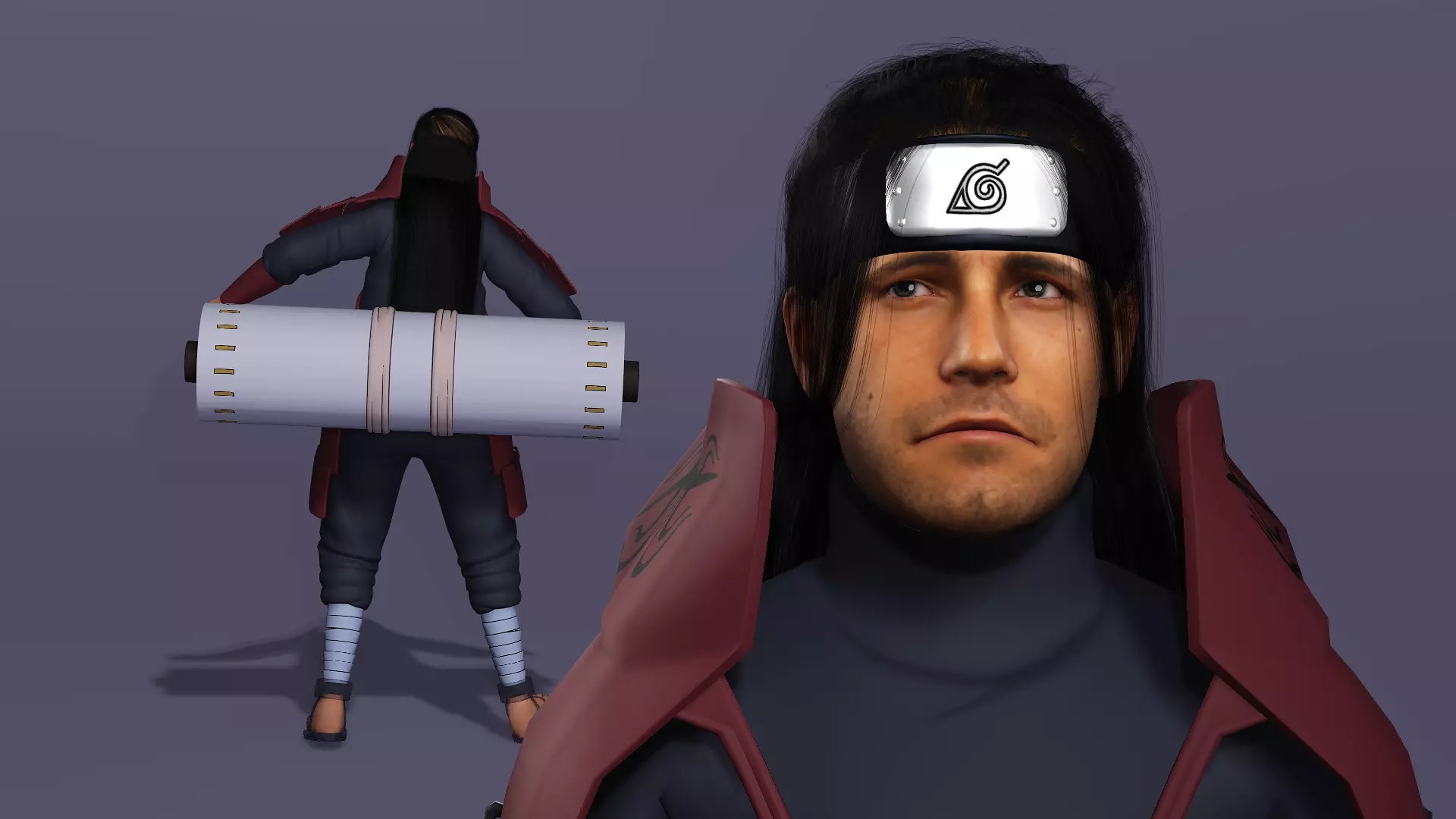 Realistic Senju Hashirama As Ben Affleck Live Action Naruto 3D model_14