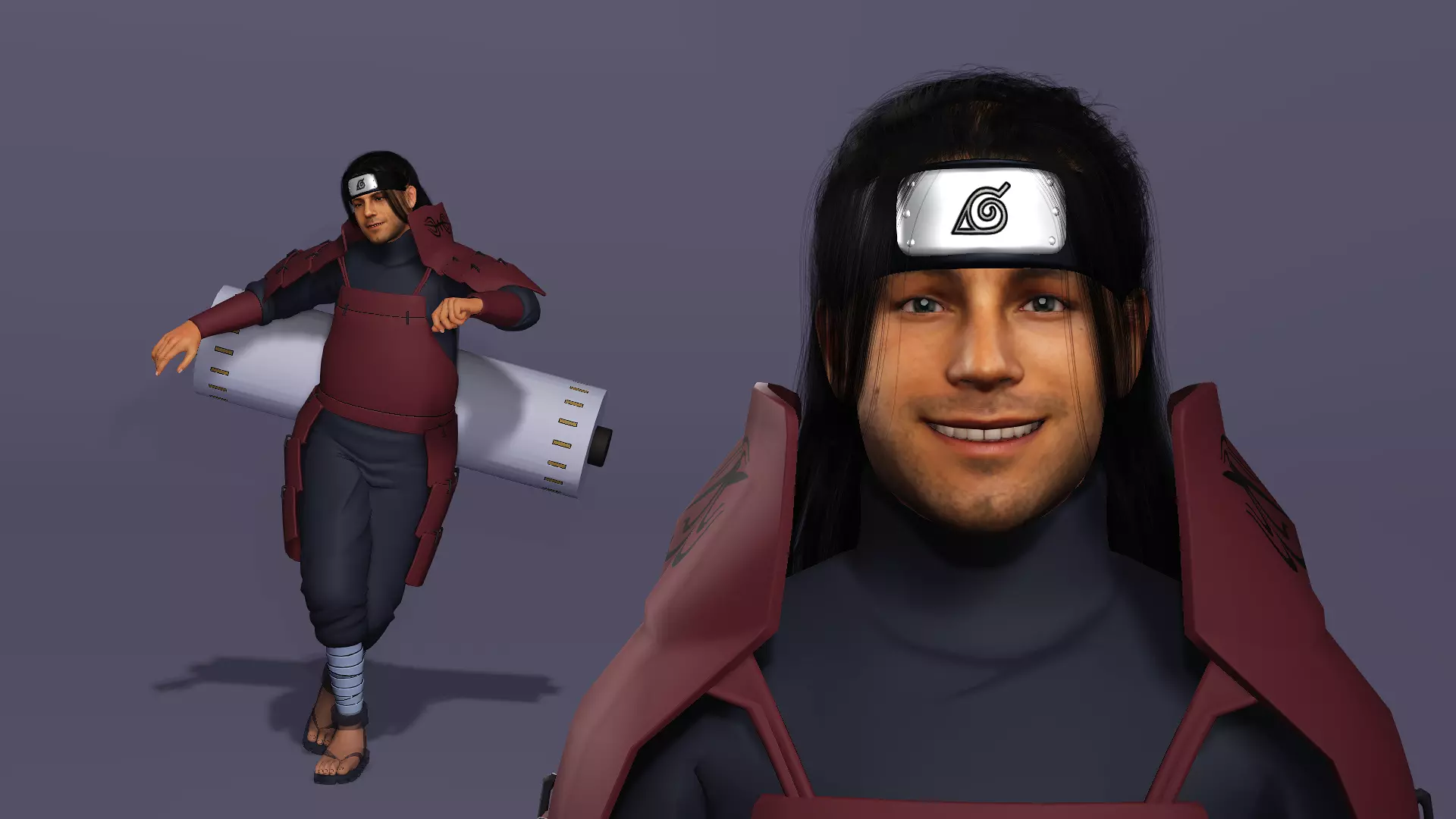 Realistic Senju Hashirama As Ben Affleck Live Action Naruto 3D model_12