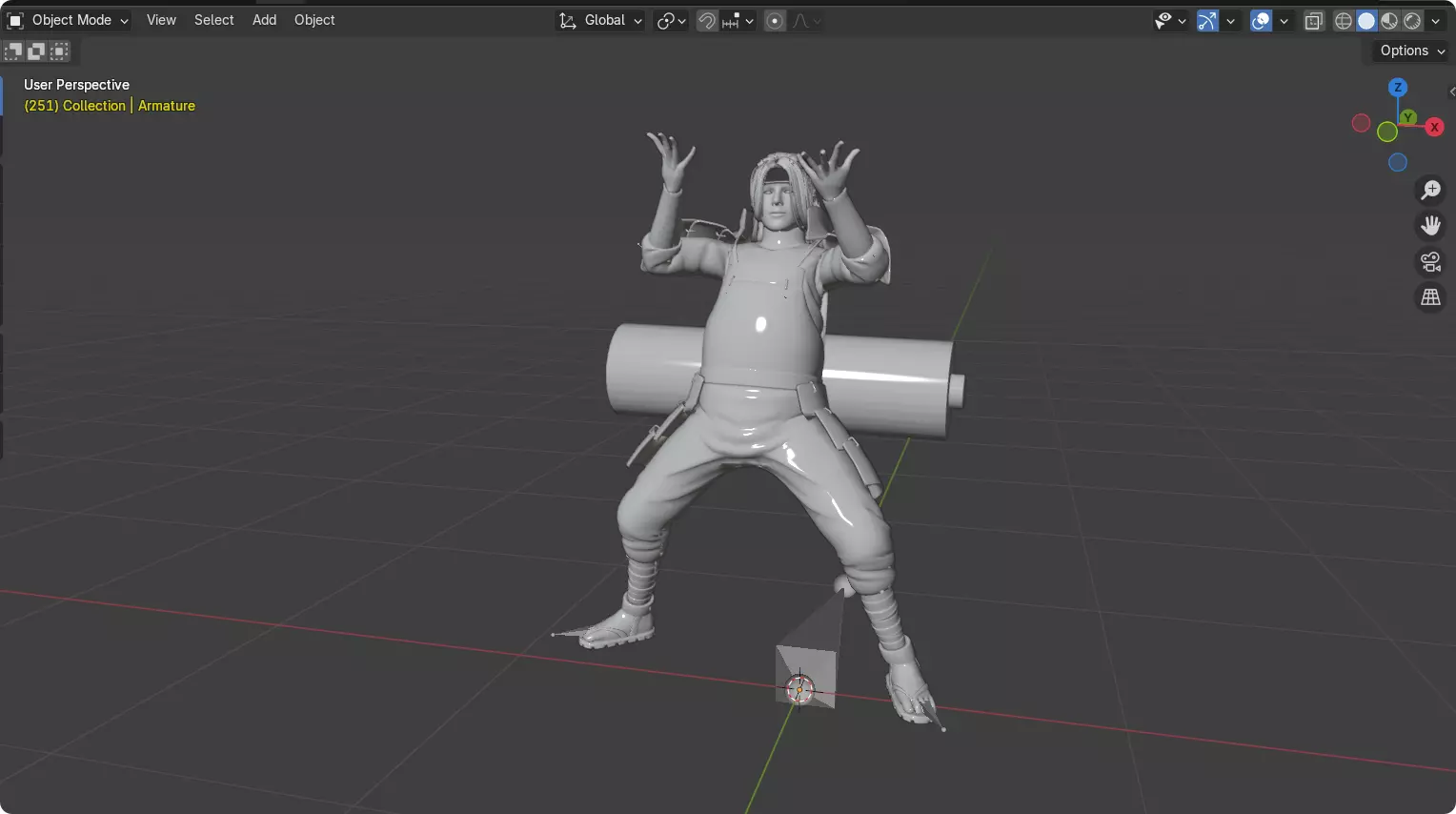 Realistic Senju Hashirama As Ben Affleck Live Action Naruto 3D model_20
