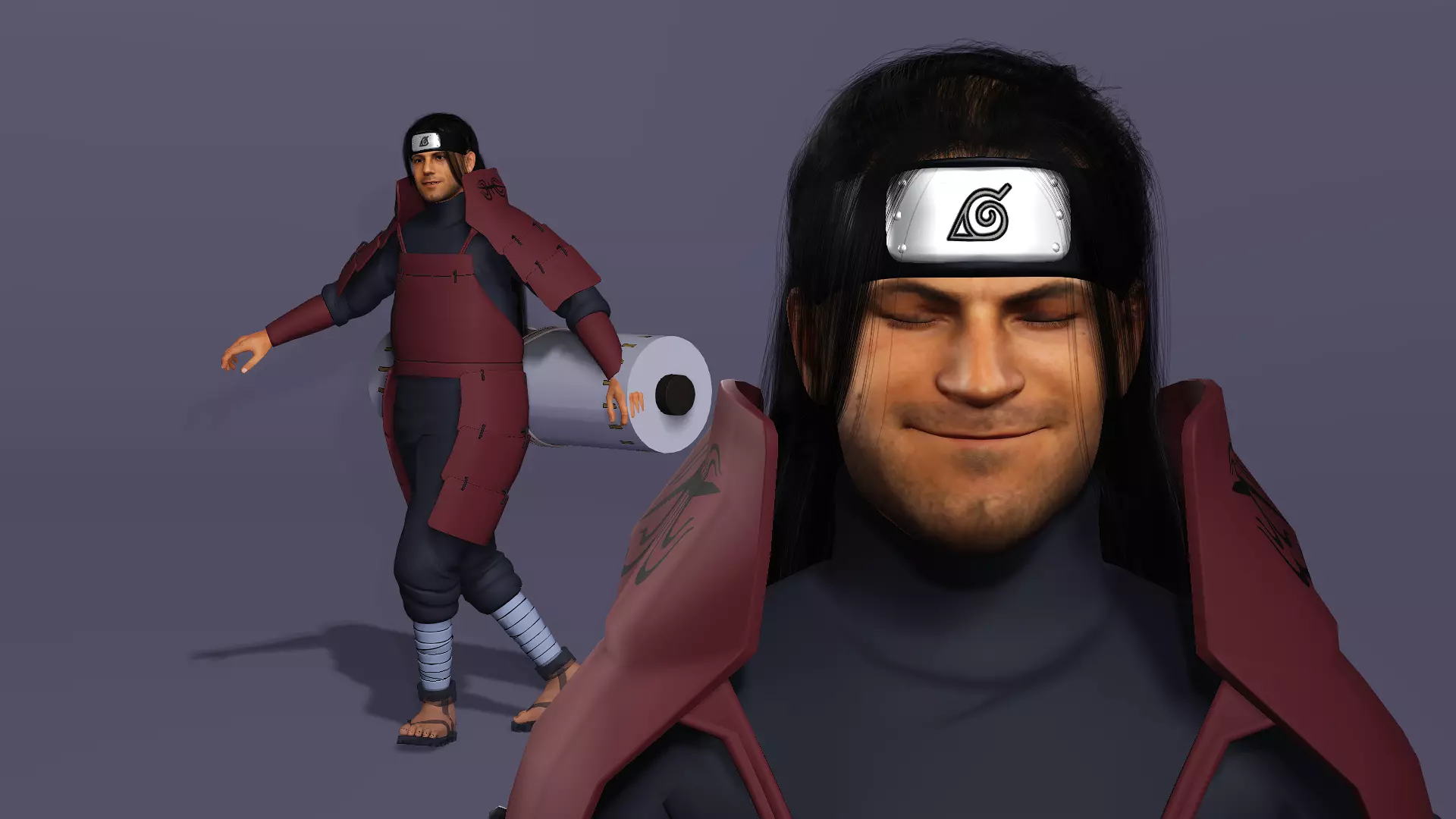 Realistic Senju Hashirama As Ben Affleck Live Action Naruto 3D model_15
