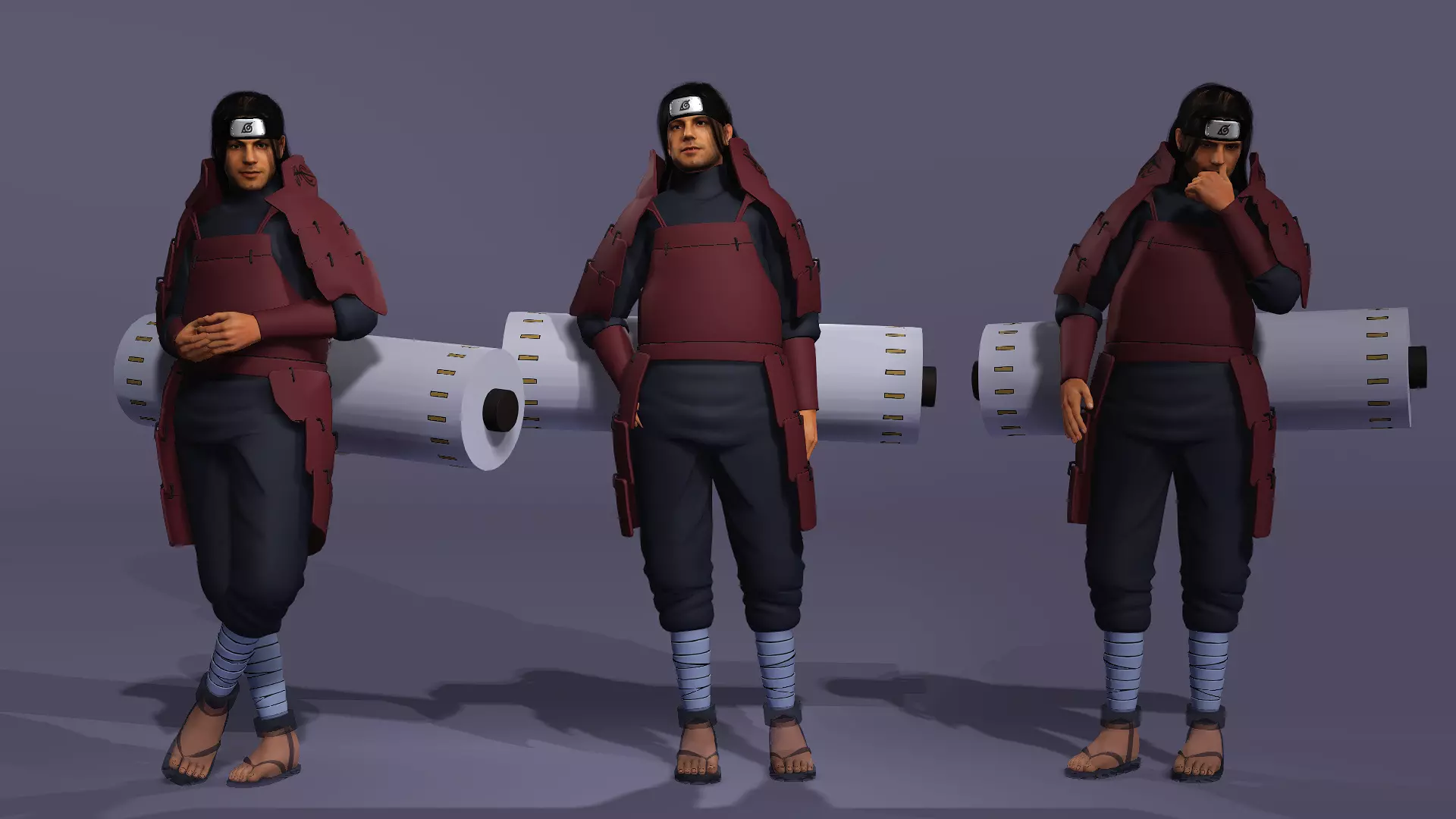 Realistic Senju Hashirama As Ben Affleck Live Action Naruto 3D model_9