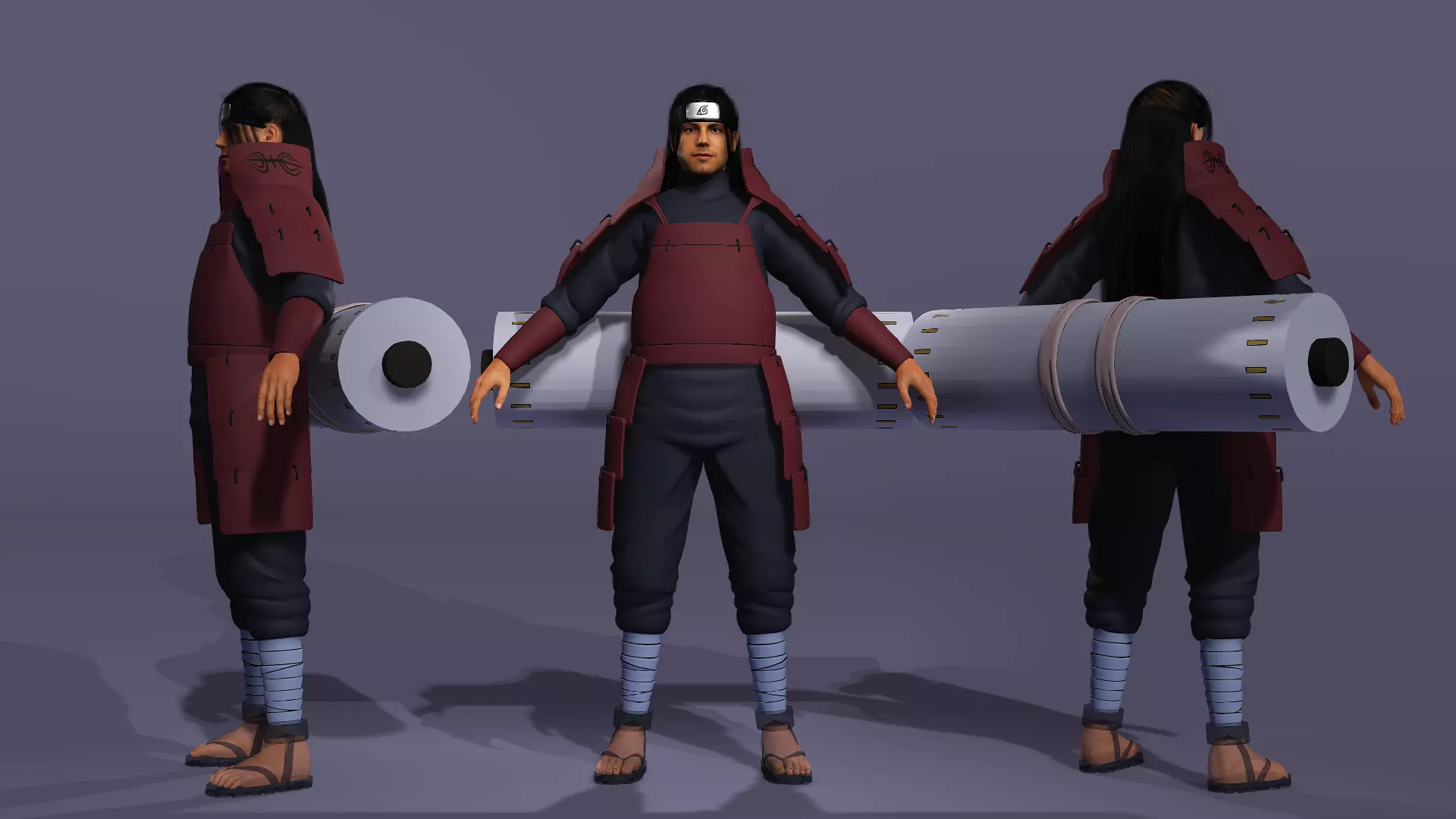 Realistic Senju Hashirama As Ben Affleck Live Action Naruto 3D model_6