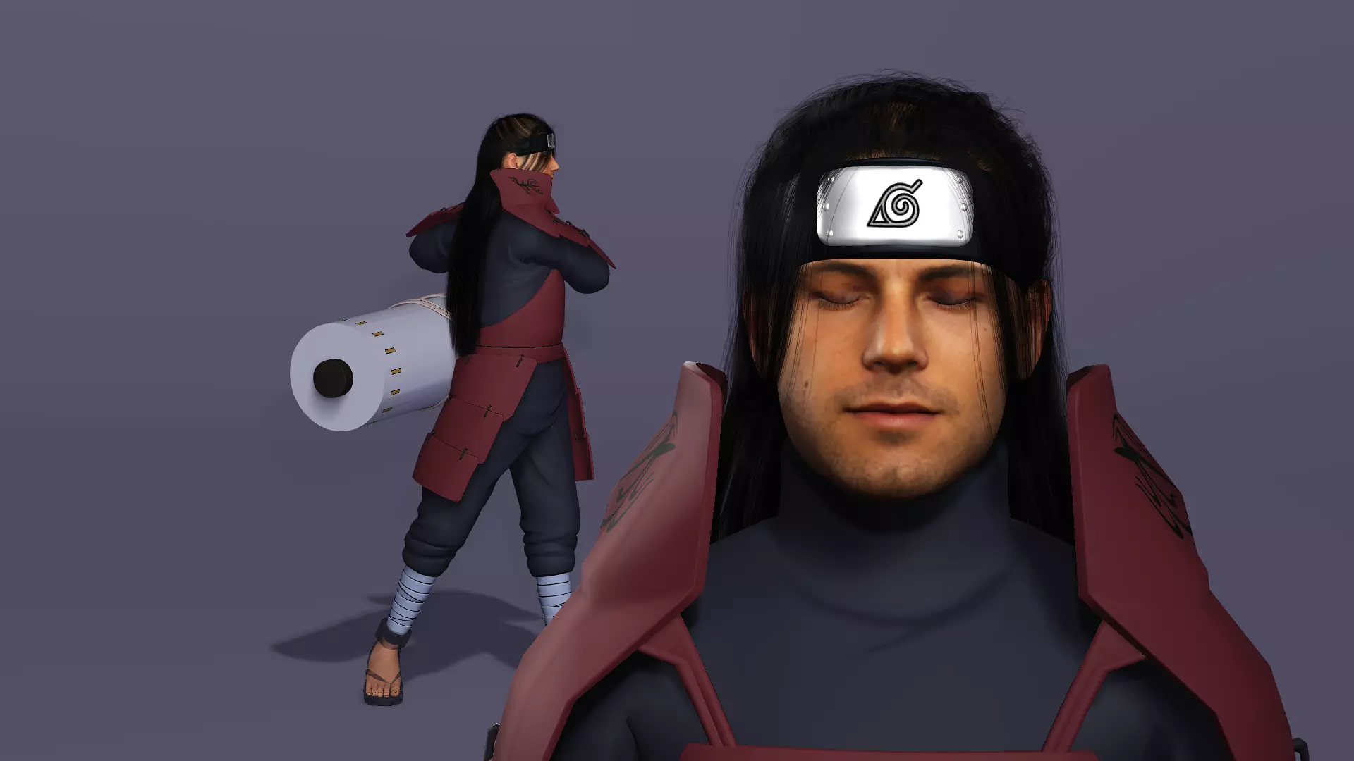 Realistic Senju Hashirama As Ben Affleck Live Action Naruto 3D model_4