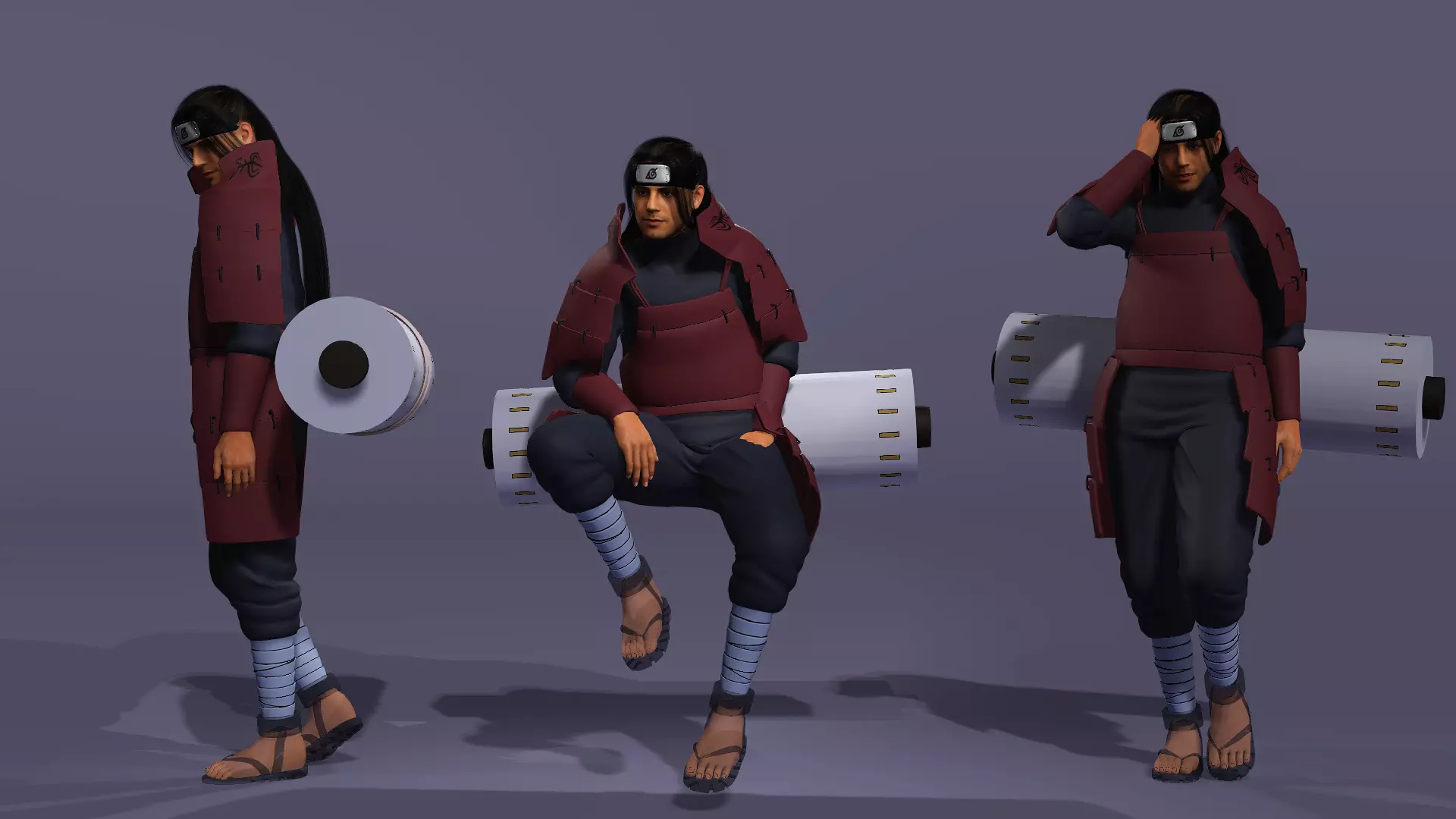 Realistic Senju Hashirama As Ben Affleck Live Action Naruto 3D model_8