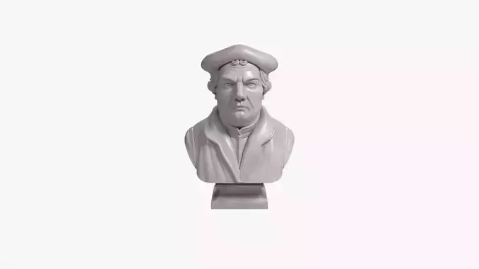 Martin Luther Bust Sculpture 3D Printable STL File