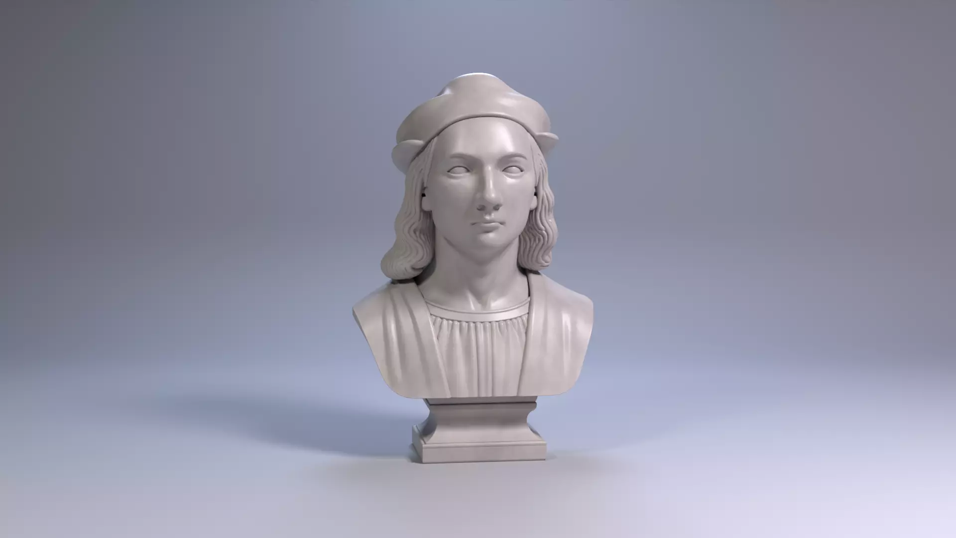 Raphael Bust Renaissance Genius Bust 3D Printable STL File 3D print model_23