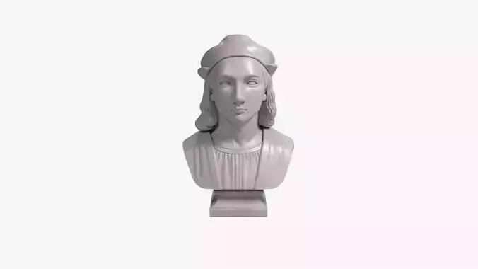 Raphael Bust Renaissance Genius Bust 3D Printable STL File