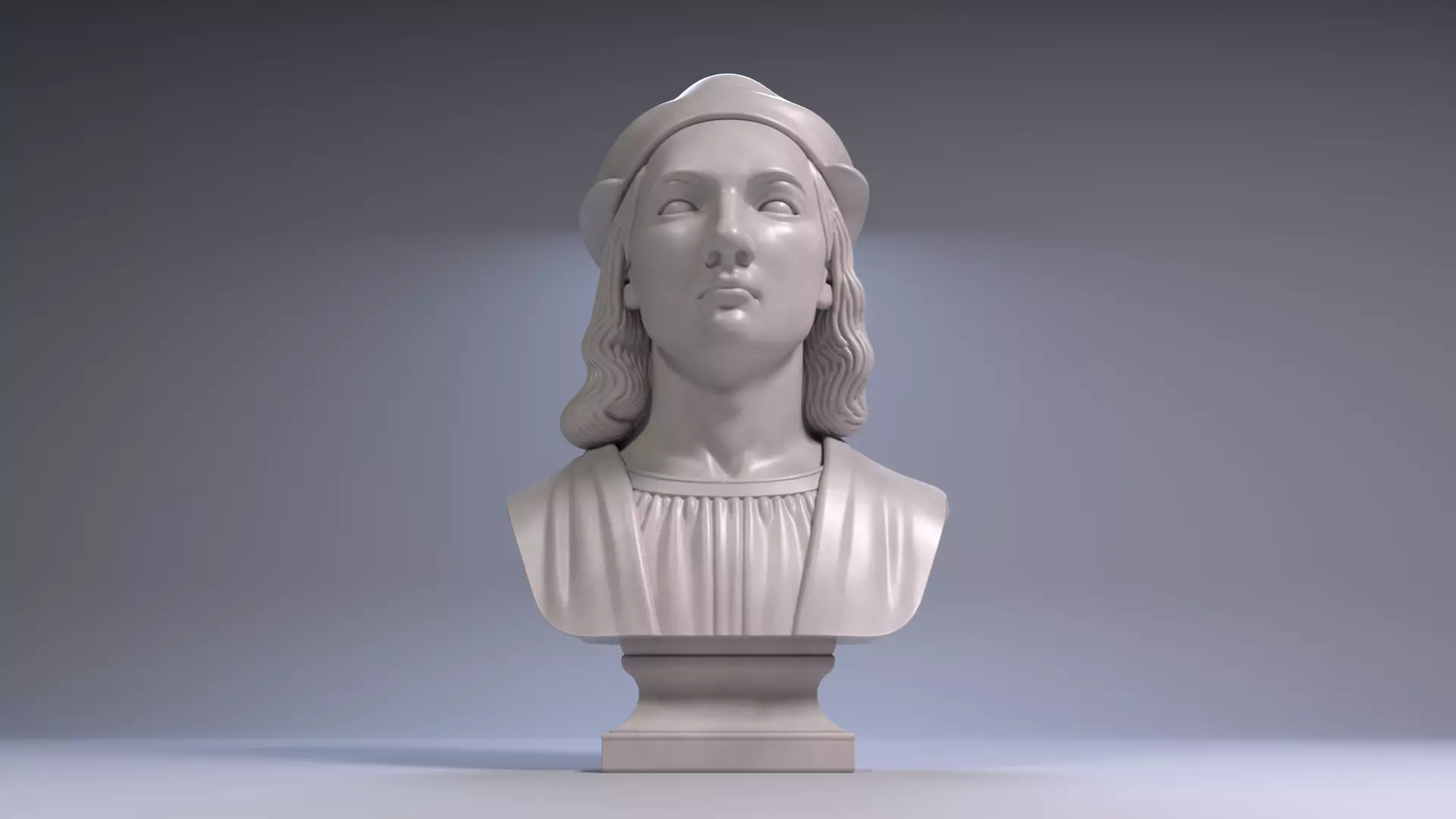 Raphael Bust Renaissance Genius Bust 3D Printable STL File 3D print model_7