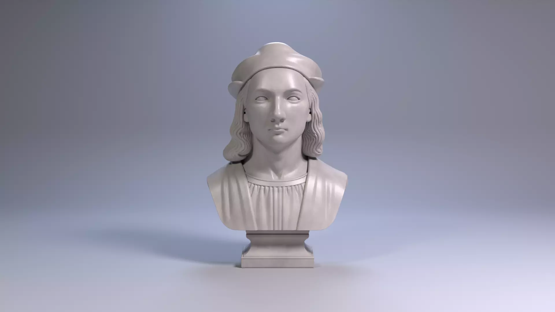 Raphael Bust Renaissance Genius Bust 3D Printable STL File 3D print model_24