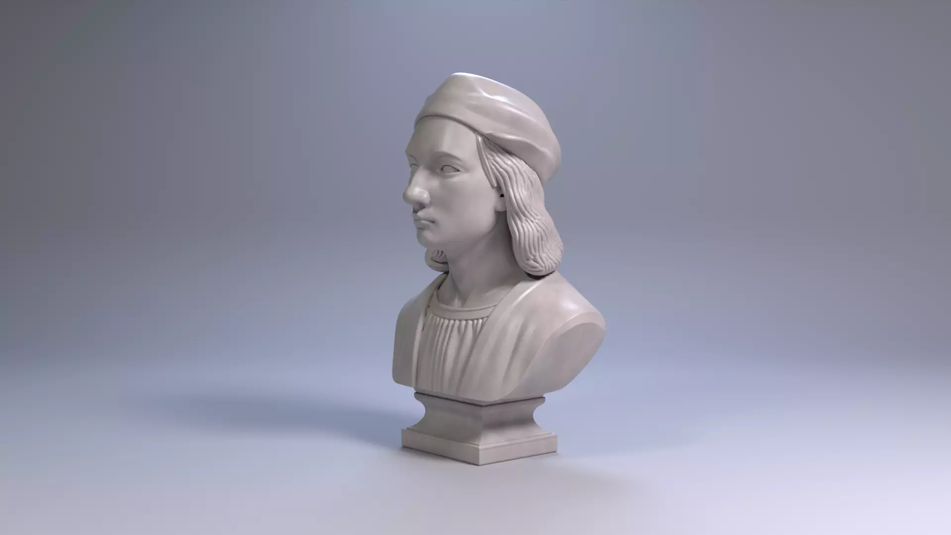 Raphael Bust Renaissance Genius Bust 3D Printable STL File 3D print model_15