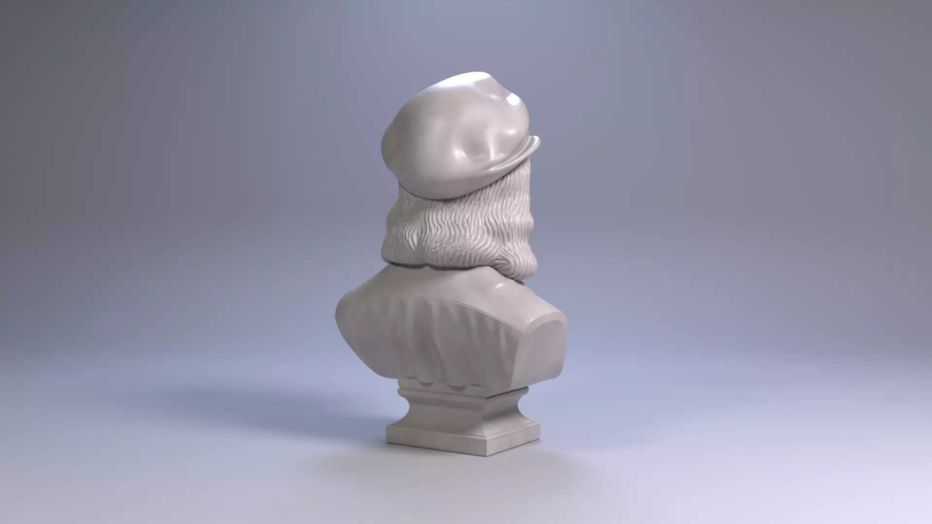 Raphael Bust Renaissance Genius Bust 3D Printable STL File 3D print model_19