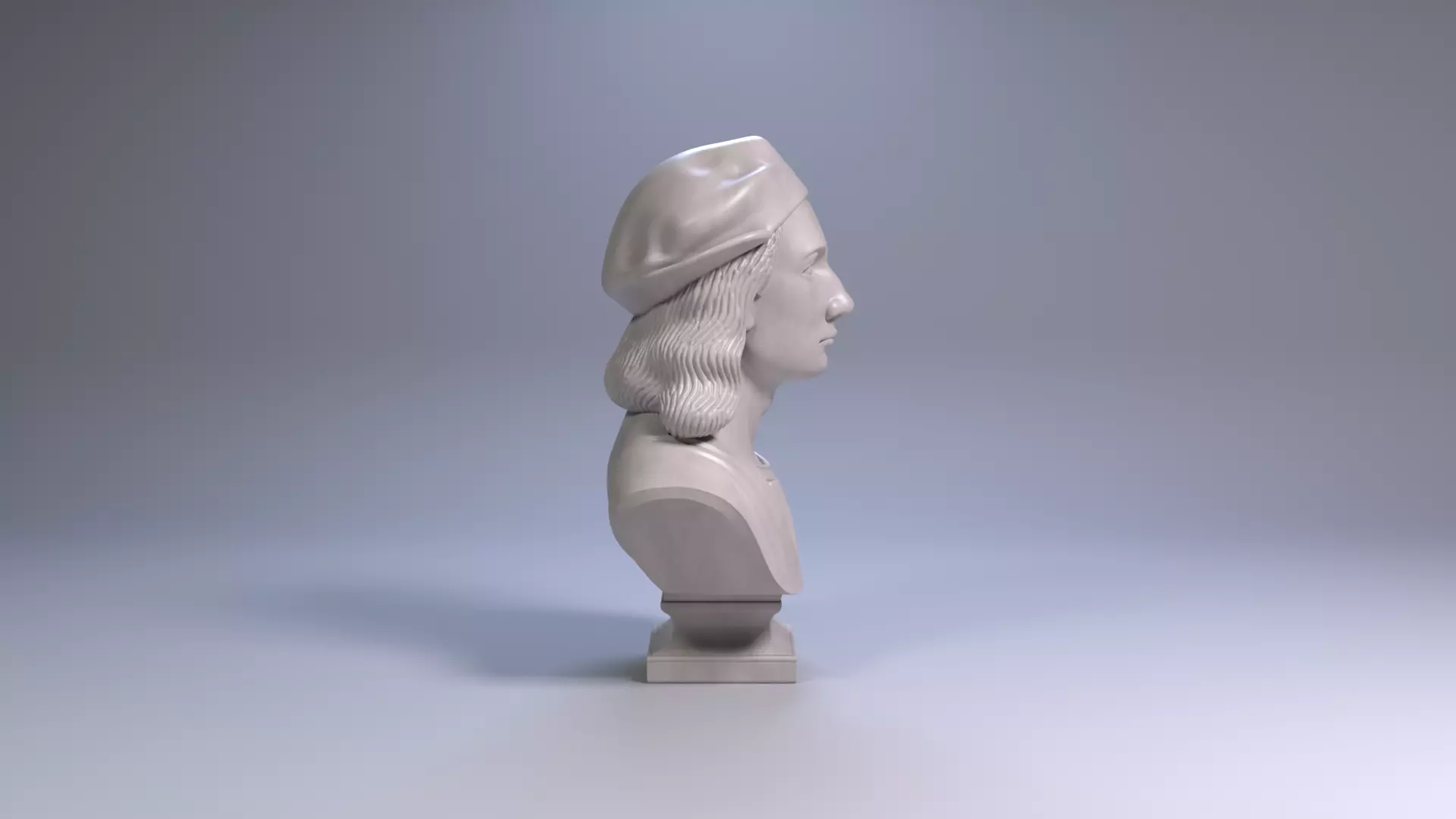 Raphael Bust Renaissance Genius Bust 3D Printable STL File 3D print model_5