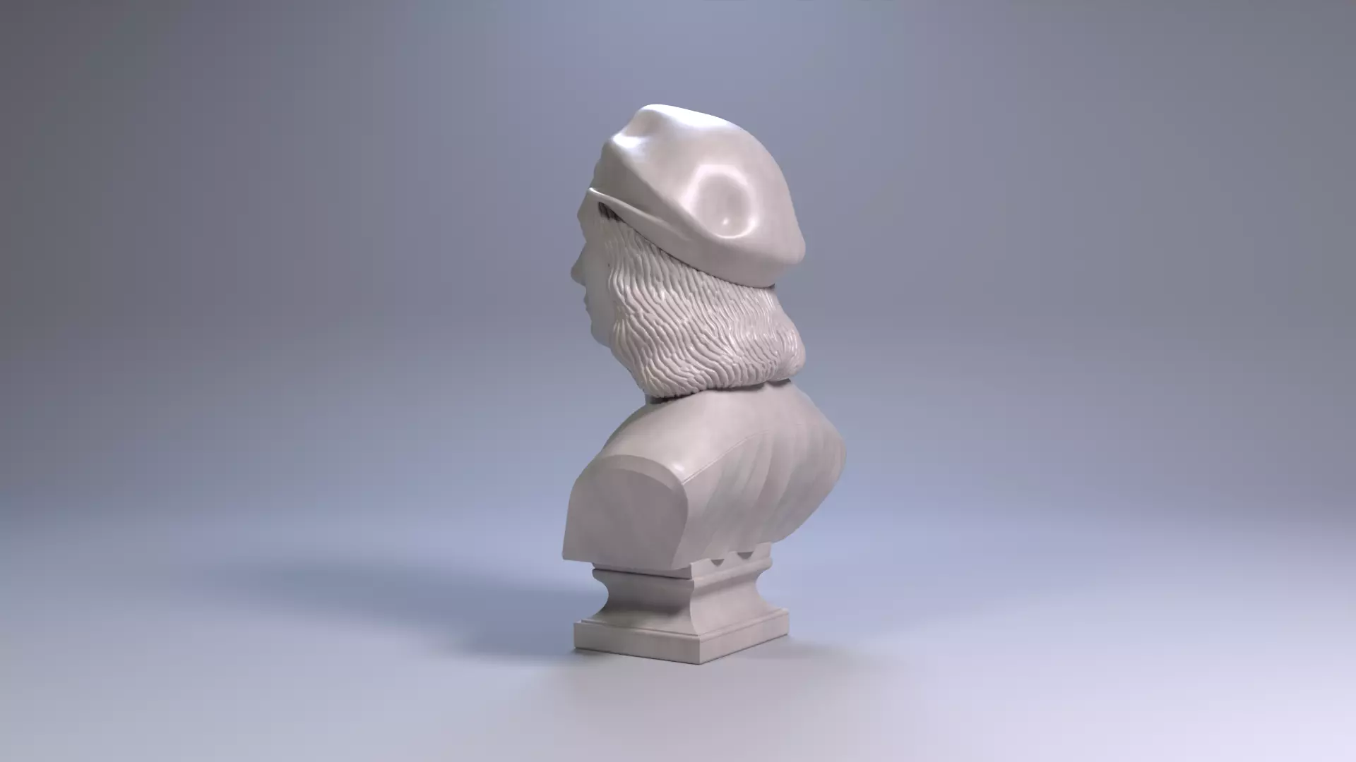 Raphael Bust Renaissance Genius Bust 3D Printable STL File 3D print model_17