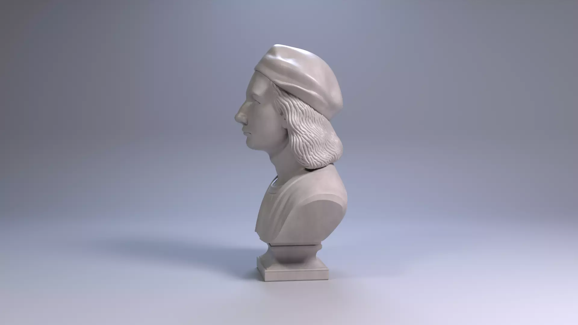 Raphael Bust Renaissance Genius Bust 3D Printable STL File 3D print model_16