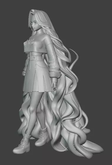 Allie K pop AU Figurine 3D print model_2