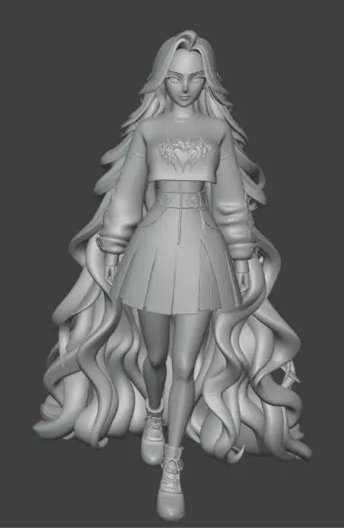 Allie K pop AU Figurine 3D print model_5