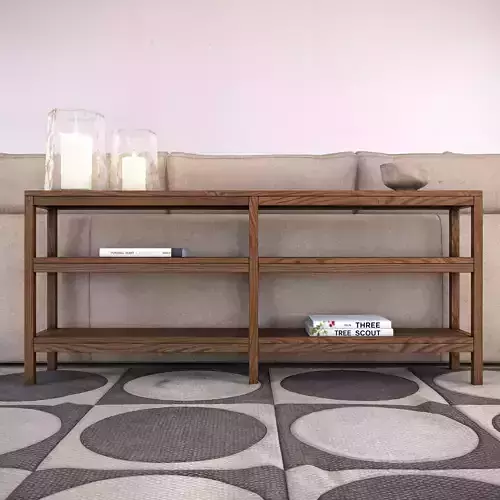 Nicasio Console Table 60 - Crate and Barrel Living Room Table Low-poly 3D model