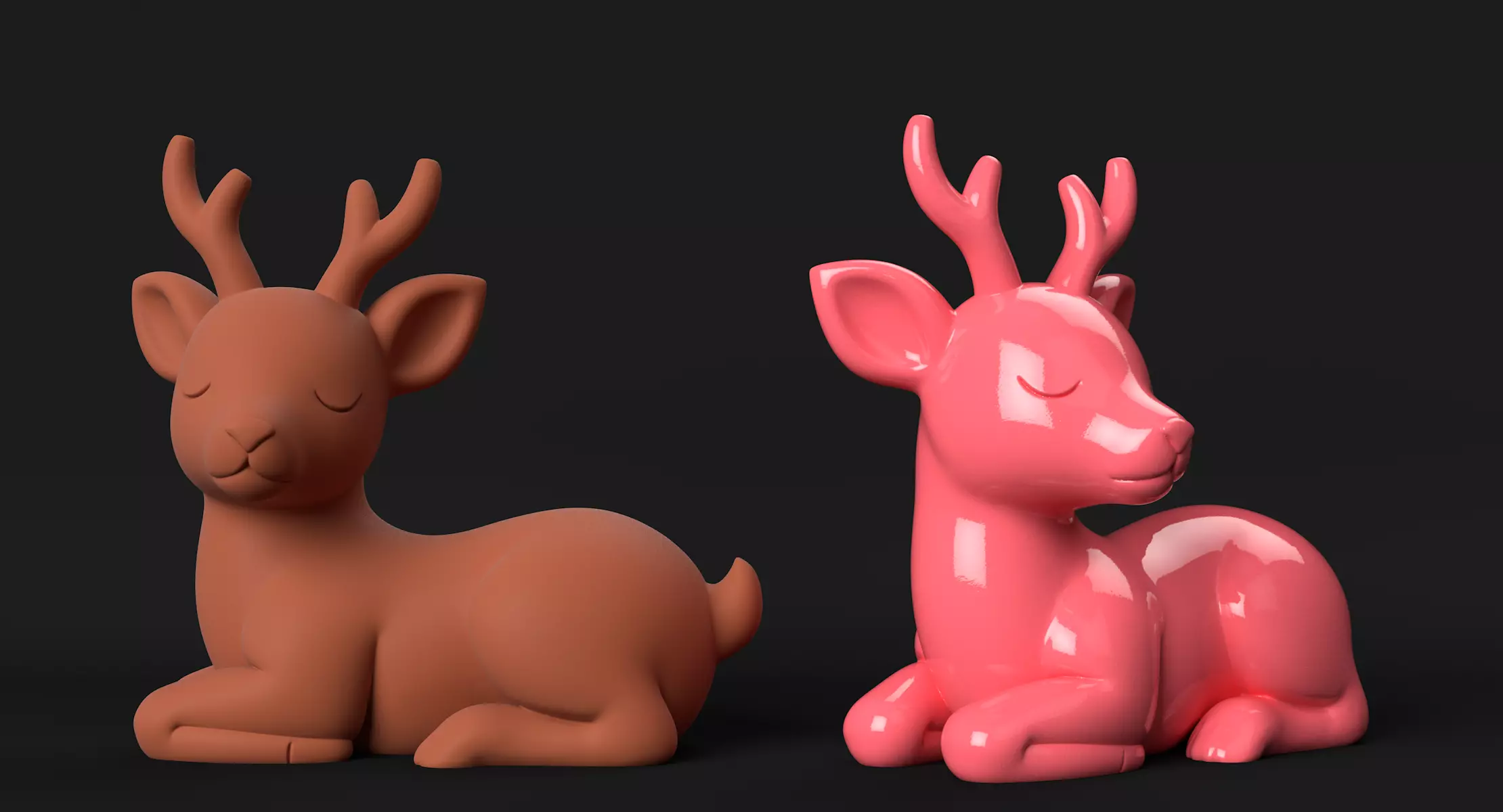 Deer Duo 3D print model_10