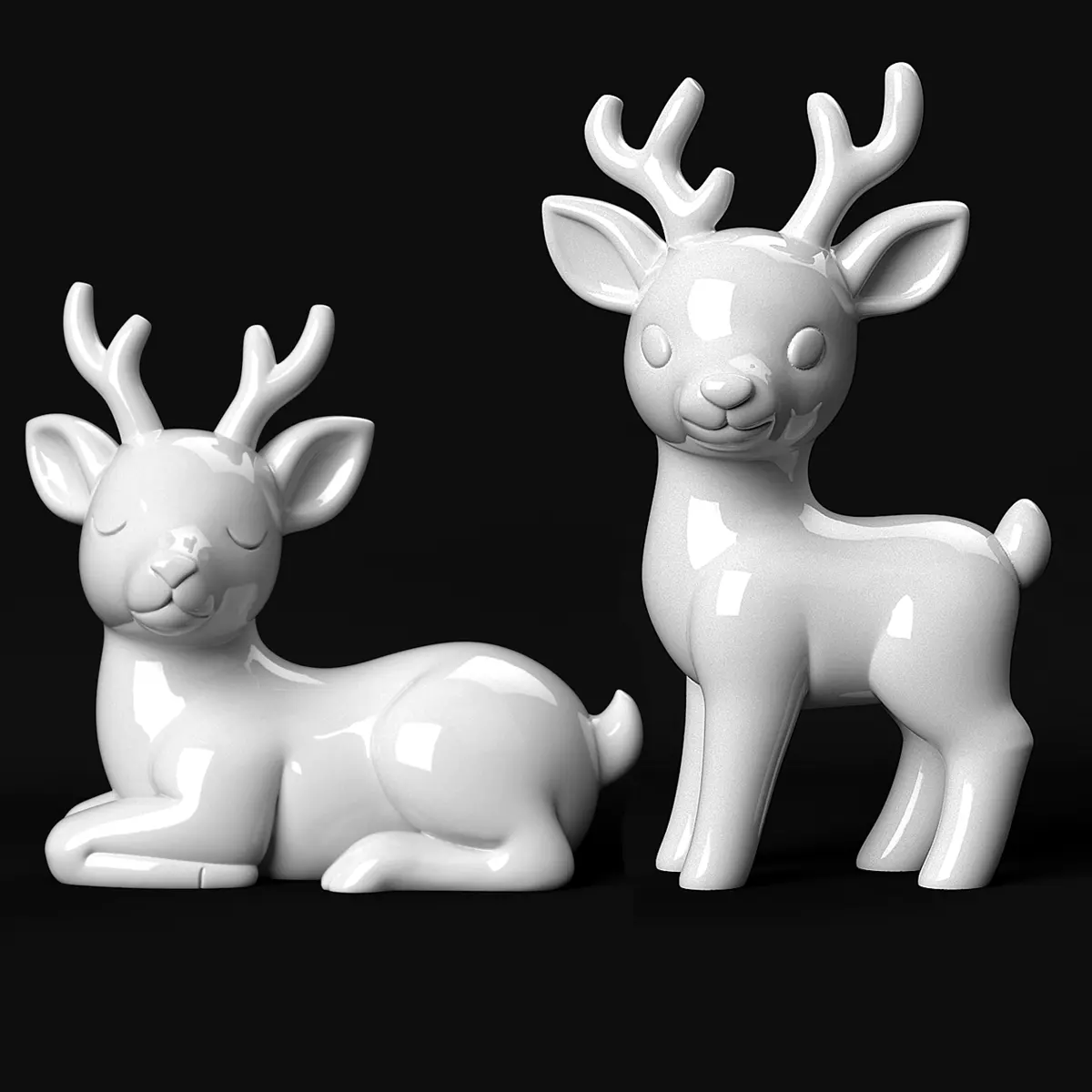 Deer Duo 3D print model_0