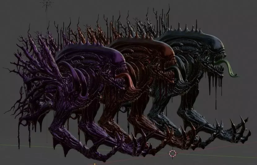 Alien Earth Xenomorph Drainer 3D print model_7