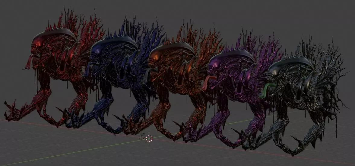 Alien Earth Xenomorph Drainer 3D print model_2