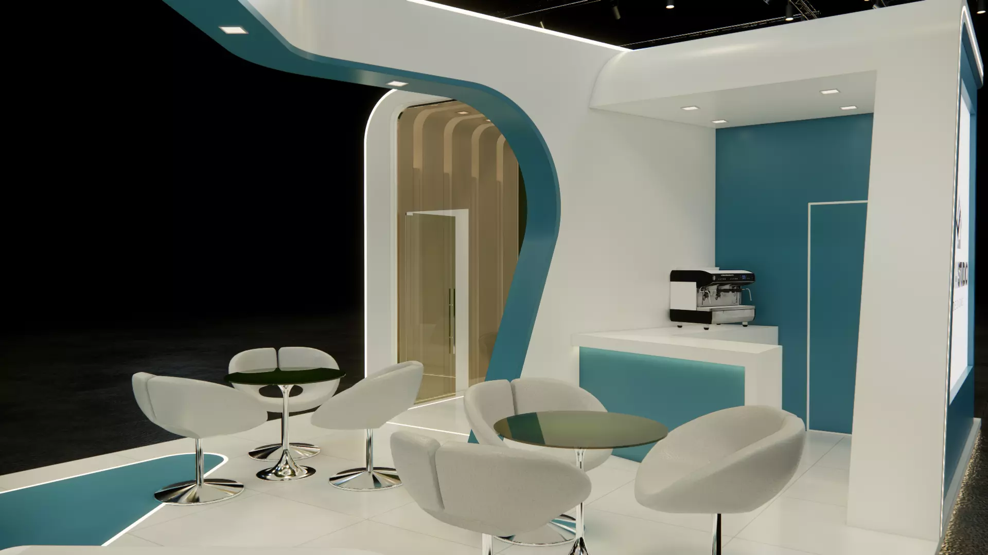 Exhibition booth design 3D model 12m x 6m 3D model_10