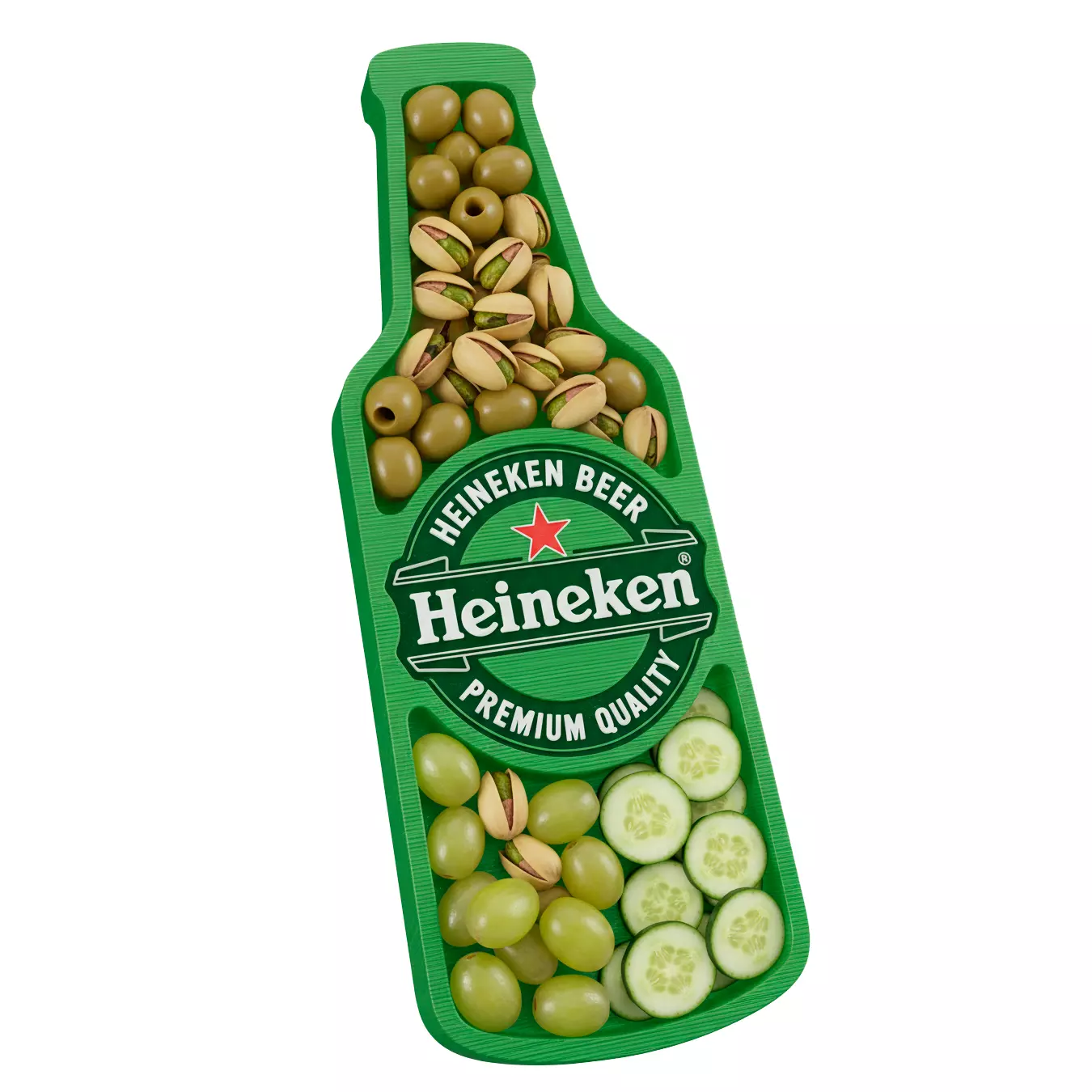 HEINEKEN BOTTLE SNACK TRAY 3D print model_0