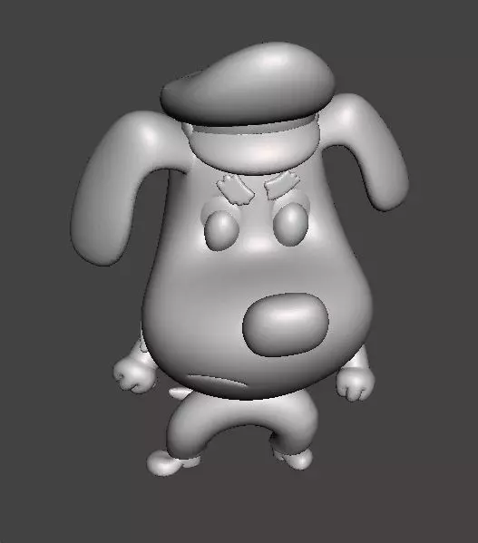 SHERIFF LABRADOR FIGURE MODEL TOY STATUE ORNAMENT FOR KIDS 3D print model_6
