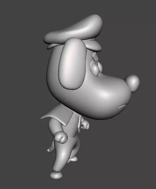 SHERIFF LABRADOR FIGURE MODEL TOY STATUE ORNAMENT FOR KIDS 3D print model_4
