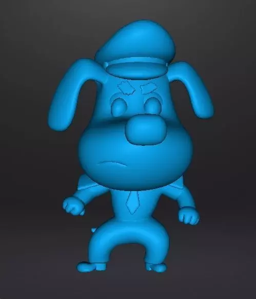 SHERIFF LABRADOR FIGURE MODEL TOY STATUE ORNAMENT FOR KIDS 3D print model_8