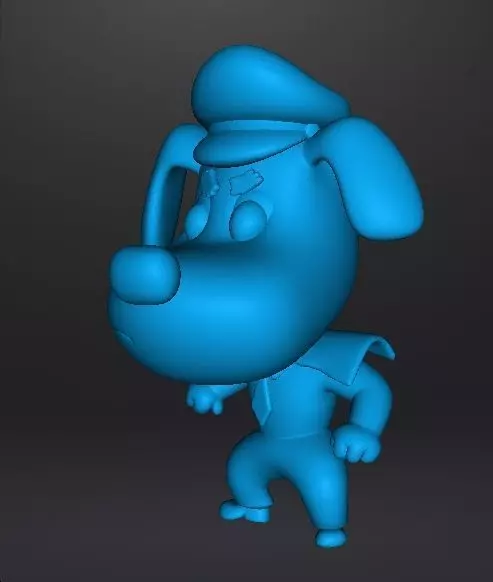 SHERIFF LABRADOR FIGURE MODEL TOY STATUE ORNAMENT FOR KIDS 3D print model_10