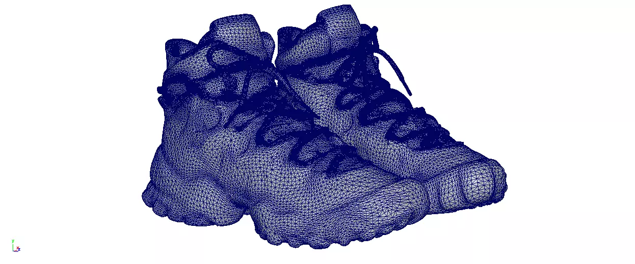 Cyberpunk Techwear scifi future army military combat boot Low-poly 3D model_5