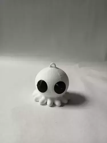 OCTOPUS KEYCHAIN STL 3D print model